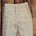 Rebecca Taylor  Beige Khaki Embroidered size 6 Joggers Photo 9