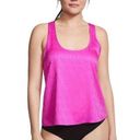 Victoria's Secret  Women's Satin Racerback Tank Top Pink Berry Logo Size M Photo 0