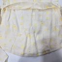 Tularosa  Whitaker Button Front Dress in Faded Yellow Floral Photo 8