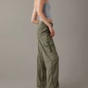 American Eagle AE Dreamy Drape Stretch Super High-Waisted Cargo Baggy Wide-Leg Pant Photo 3