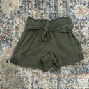 BCBGMAXAZRIA Bcbg Paperback High Waisted Shorts Women’s Shorts Size S‎ olive green Photo 1