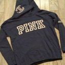 PINK - Victoria's Secret Victoria's Secret women's small blue/white sweatshirt w/thumb slots Photo 0