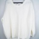 Torrid  Cable Sweater Tie Back Neckline Ivory Pullover Knit Long Sleeve Size 3 Photo 2