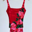 Gottex Vintage 70s 80s Red Rose Floral One Piece Swimsuit Size 10 Photo 0