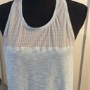 Sweaty Betty  Light Blue Racer Back Tank Size medium M Cropped Photo 0