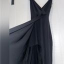 Just Quella Nwt  Women’s Maxi Dress large Satin‎ Strappy Backless Evening black Photo 11