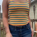 Catalina rainbow color tank top with a built in bra Photo 3