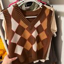 Sweater Vest Brown Photo 0