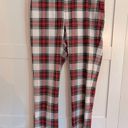 Tommy Hilfiger , Red, Green, & White Plaid Pull On Pants, Size 30 🎄 Photo 0