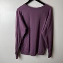 Champion  T Shirt Purple Large L Crewneck Sweatshirt Pullover Jumper Solid Photo 2