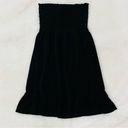 Juicy Couture  | Smocked Mini Black Velour Tube Terrycloth Dress Size P Photo 6