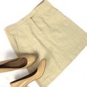 DKNY  Women's Pocket‎ Pencil Skirt Linen Blend Straight Tan Beige Zip Size 4 Photo 1