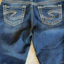 Silver Jeans  Suki Mid Capri W26 Denim Cropped Crop Jean size 26 Dark Wash Womens Photo 9