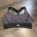 Alo Yoga ALO SUIT UP BRA IN ANTHRACITE/BLACK Photo 1