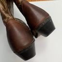 Laredo  Women’s Brown Leather Vamp Fox Embroidered Western Cowboy Boots Sz 7.5 Photo 3