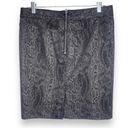 Gap NWT  1969 Snakeskin Black and Grey Pencil Skirt 28/6 Photo 6