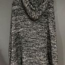 EXPRESS  Hooded Poncho Mohair Wool Blend Black/White Size S Photo 1