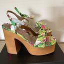 Betsey Johnson Women's Mandee Floral Printed Platform Heeled Sandal Photo 5