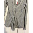 Elle  gray gathered front cardigan sweater NEW XS Photo 1