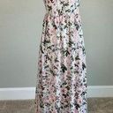 Laundry by Shelli Segal  Women's Maxi Dress Size 10 Pink Floral Print Halter Photo 1