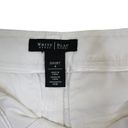 White House | Black Market  Womens 4 Cotton Blend Stud Embellished Shorts in White Photo 7