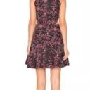 Parker  Black with Red Floral Fit and Flare Rayan Dress Size Small New Photo 2