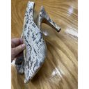 Paul Green  Avanti Pump Heels Women's 8/5.5 Gray Snakeskin Slingback Preppy S64 Photo 2