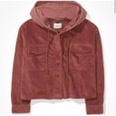 American Eagle Light Maroon Corduroy Jacket Photo 3