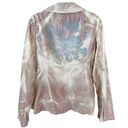 Bebe Vintage  Velvet Blush Tie Dye Paisley Blazer Photo 1