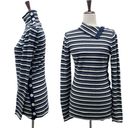 Tracy Reese  Cashmere Blend Navy & Ivory Nautical Striped Sweater Size Medium Photo 15