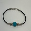 Teal Turquoise Color Bead Bracelet Photo 3