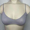 Oysho NWT  Bra SMALL Purple Semi Sheer Unlined Wireless Pullover Scoop Intimates Photo 0