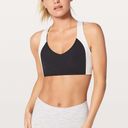 Lululemon Vintage  Sweat Times Bra - Black/White - 6 Photo 0