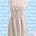 Kensie  linen combo sheath lined dress Floral Trim size Med new with tag NWT$119 Photo 1