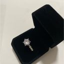 Sterling Silver Elegant  White Topaz New Charms Unique Ring Size 7 Photo 5