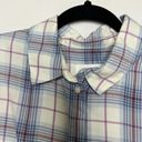 Treasure & Bond  Womens Button up‎ Shirt Blue Size Small Plaid Long Sleeve Top Photo 6