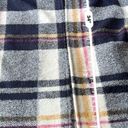 Rachel Zoe  blue wool blend oversized plaid coat size s Photo 2