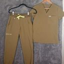 FIGS  women's set scrub top n joggers in color martini olive2396 size xxs Photo 0