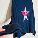 Wish VICTOR ALFARO  Navy Pink Knit Long Sleeves Oversized Sweater Size Small Photo 8