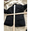 Nine West  Women’s 16 Jacket Open Front Long Sleeve Lapel Collar Black Lined Photo 7