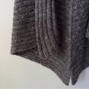 BCBGMAXAZRIA  Long Tunic Cardigan Sweater Cuffed Sleeves Crochet Knit Ribbed EUC Photo 6