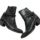 All Saints Johdpar Leather Black Moto Boots Photo 7