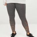 Lane Bryant  Livi Active Rose Gold Metallic Ombre Splatter Leggings Gray Plus 26 Photo 2