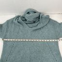 American Eagle  Sz L Sweater Hooded Jegging Fit Teal Wool Blend Pullover Women’s Photo 9