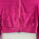 NWT Pretty Garbage Pink Cropped Terrycloth Zip Up Sweatshirt/Jacket Size Small Photo 9