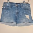 Rock & Republic  BumpershootDenim Jean Shorts Cuffed w/Distressed Raw Hem Size 10 Photo 0