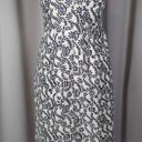 J.Crew  Strapless Floral Print Mini Dress Cream and Blue Size 2 Photo 2