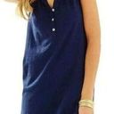 Lilly Pulitzer Essie Sleeveless Tank Mini Shift Dress Navy Blue Small Photo 0