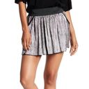 Zadig & Voltaire  Pleated Mini Skirt Jaffar Silver Size Medium 38 Photo 2