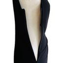 Laundry by Shelli Segal  Dress Black Side Twist Ruched Sleeveless Midi Size 8 Photo 6